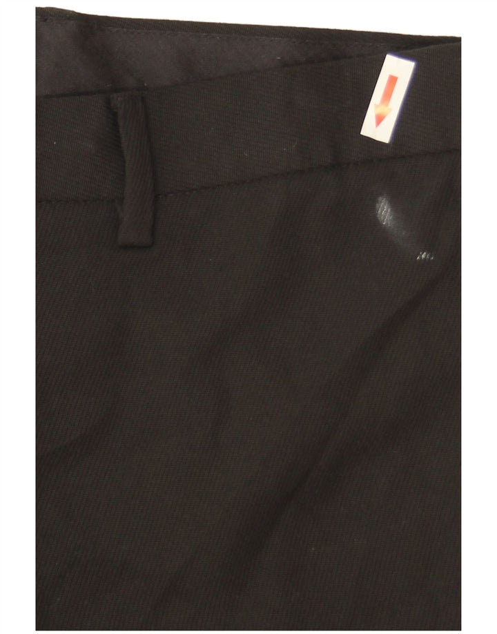 Pantalones chinos rectos para mujer Marks & Spencer W32 L31 Poliéster negro