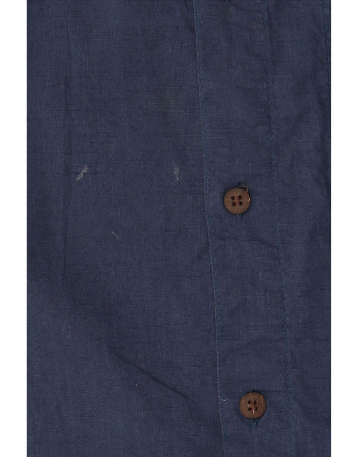 Camisa de manga corta para hombre Mountain Warehouse Large Algodón azul marino