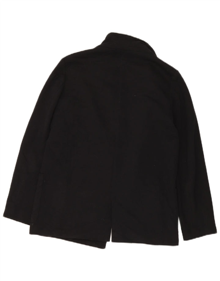 Zara Mujer Chaqueta Blazer Extragrande Abierta UK 6 XS Negro