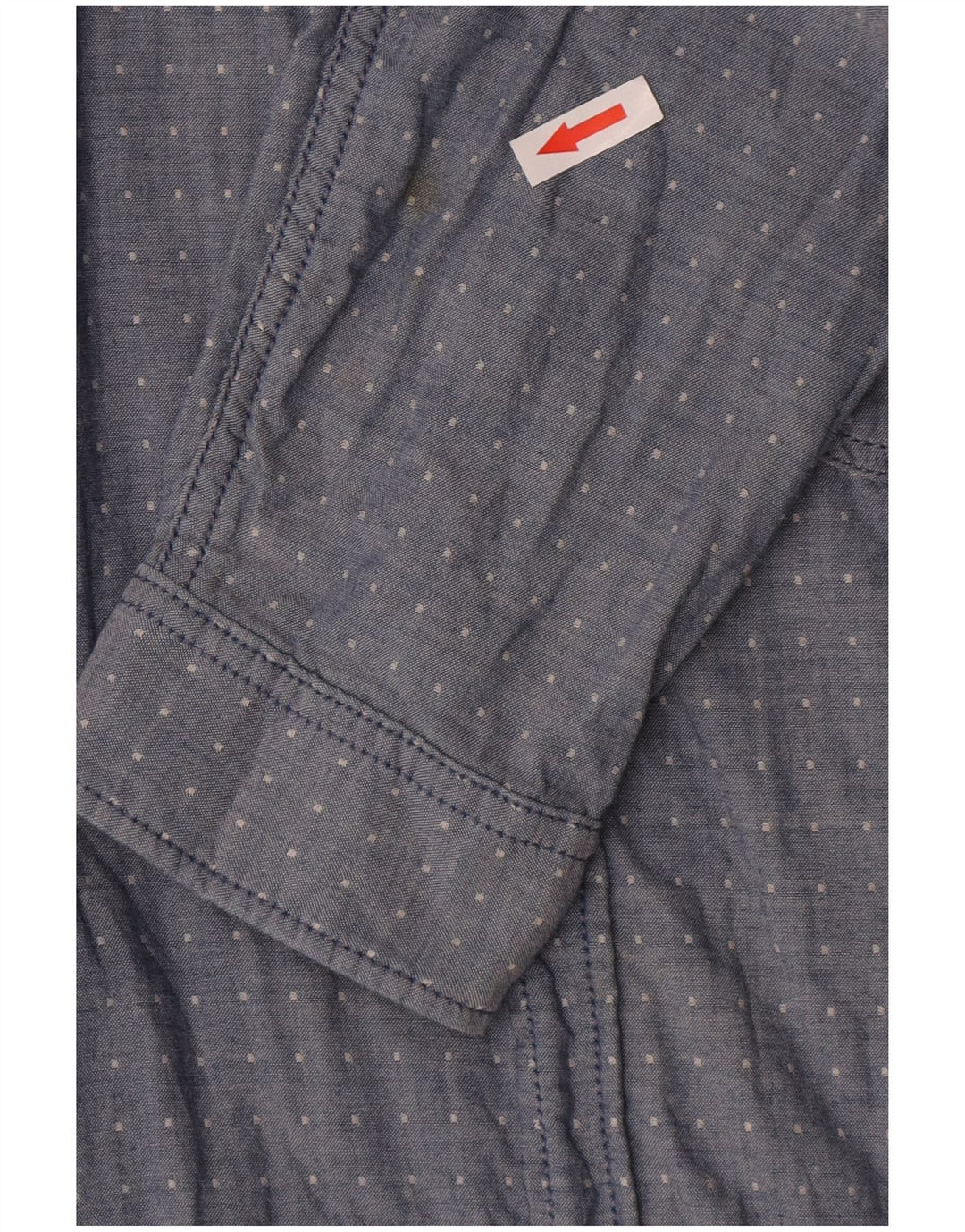 Camisa Jack & Jones Hombre Large Algodón Moteado Azul