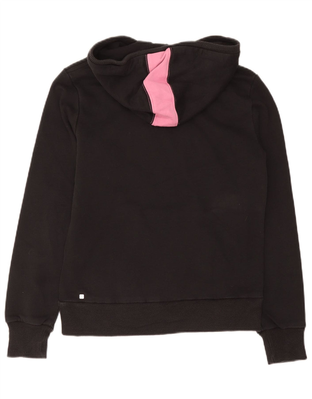 Puma Mujer Graphic Sudadera con capucha Jumper UK 12 Medium Negro