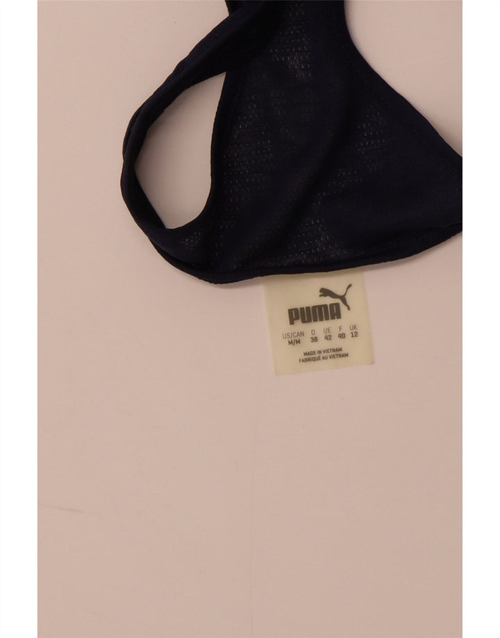 PUMA Camiseta sin mangas para mujer UK 12 Medium Azul marino