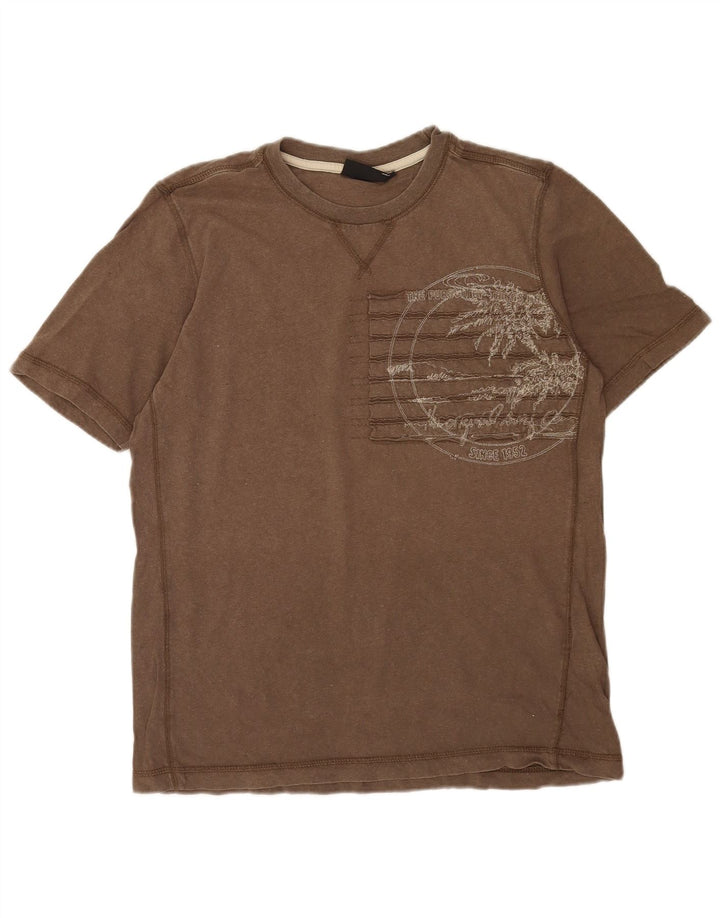 O'Neill Camiseta gráfica para hombre Top de algodón gris medio