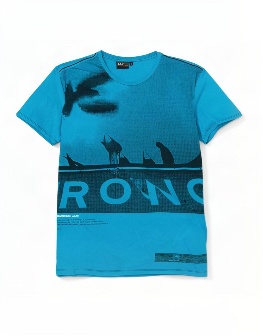 Lee - Camiseta gráfica para hombre, talla XL, algodón azul