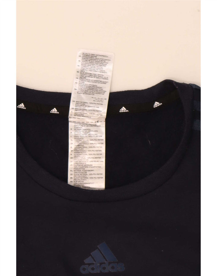 Adidas Hombre Sudadera Jumper Medium Azul Marino Poliéster