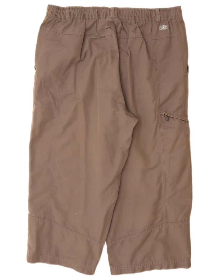 ADIDAS Pantalón Capri Cargo Recto para Hombre Grande W34 L20 Algodón Gris