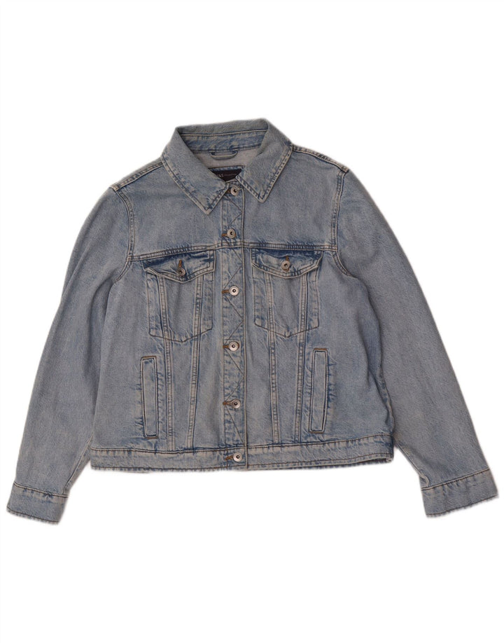 Marks & Spencer Chaqueta Vaquera para Mujer UK 40 XL Algodón Azul