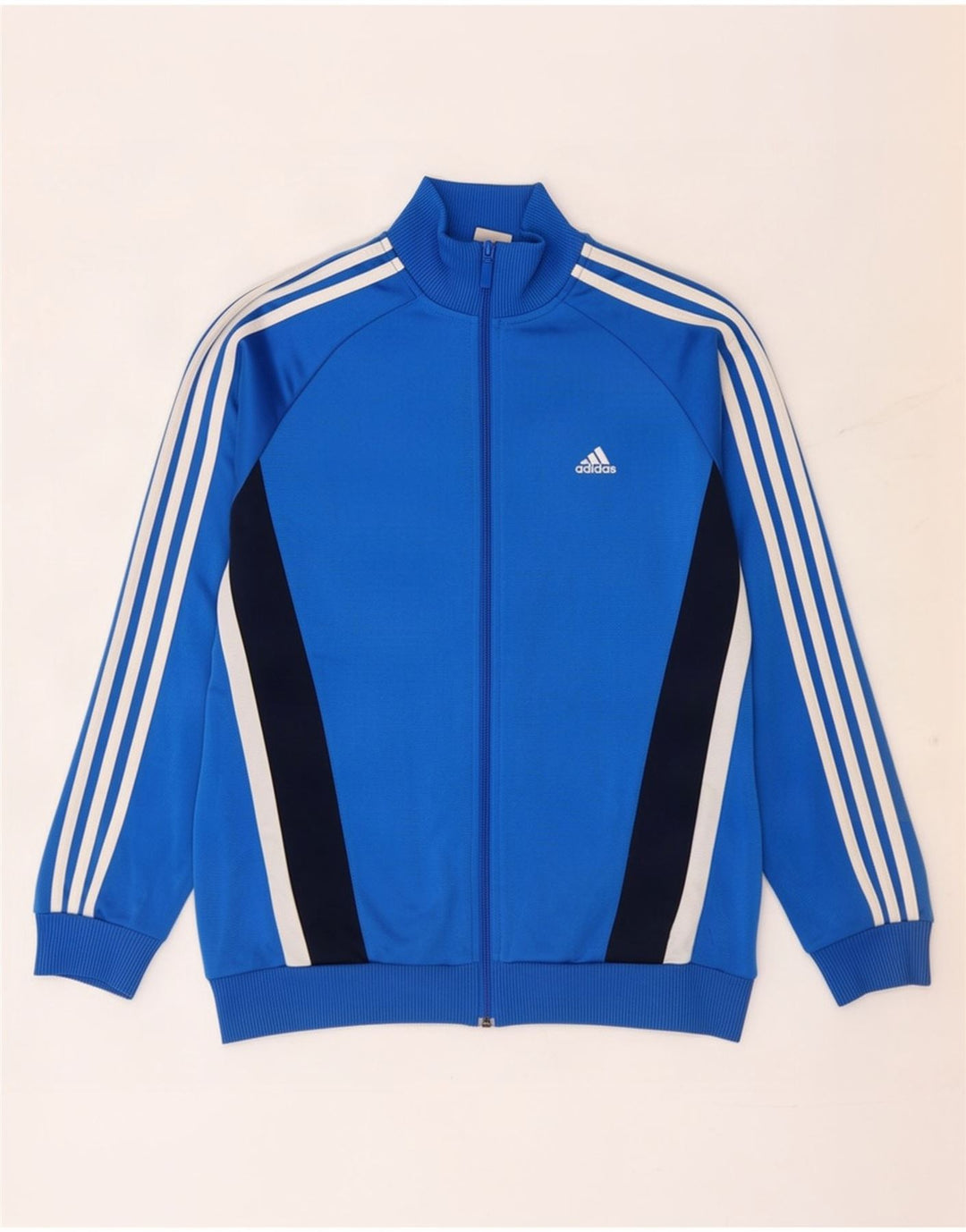 Adidas - Chaqueta de chándal para niño, 15-16 años, color azul, poliéster