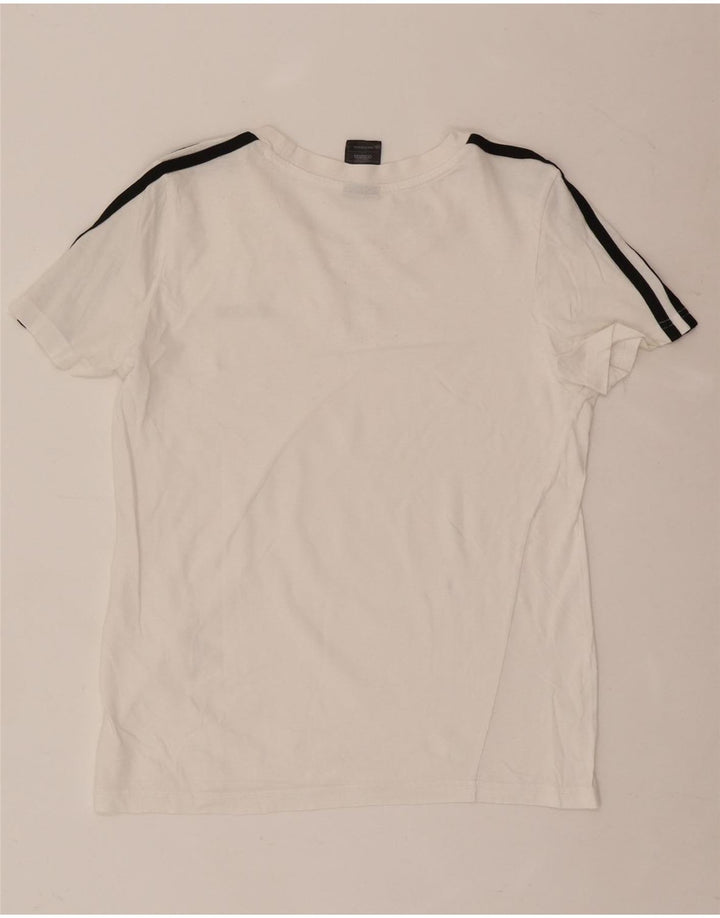 Adidas Camiseta Mujer Top UK 12/14 Medium Blanco
