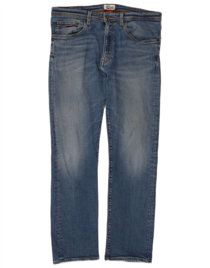 Tommy Hilfiger Vaqueros rectos para hombre W33 L29 Algodón azul