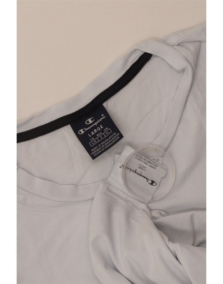 Champion Camiseta Sin Mangas Para Hombre Grande Azul Algodón