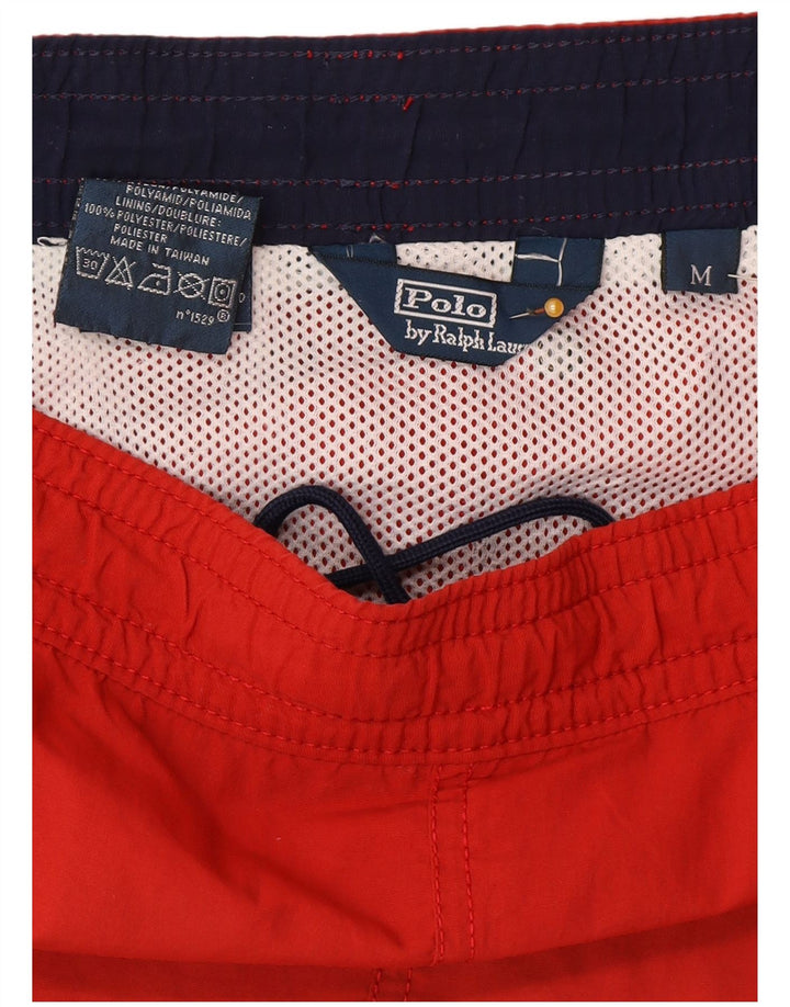Polo Ralph Lauren Hombre Bañador Shorts Mediano Rojo Poliéster