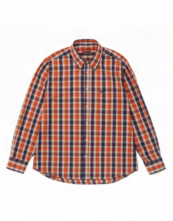 Carrera Mens Regular Fit Shirt XL Multicoloured Check Cotton