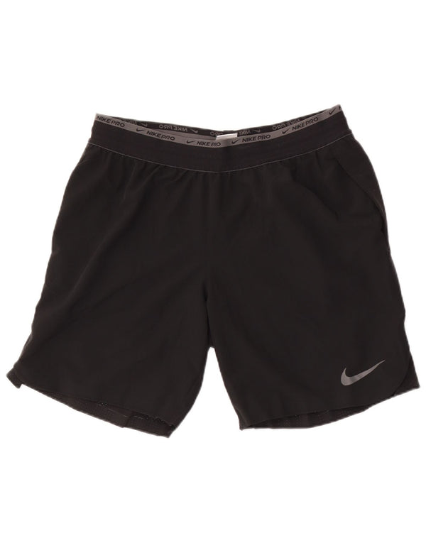 Nike Dri Fit - Pantalones cortos deportivos para hombre (poliéster), color negro