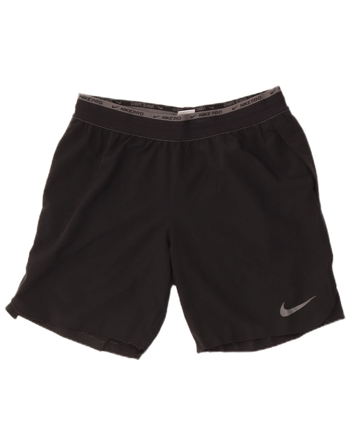 Nike Dri Fit - Pantalones cortos deportivos para hombre (poliéster), color negro