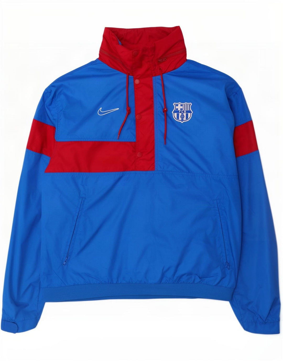 Nike Barcelona Graphic Chándal Top Chaqueta Azul Medio Color Block