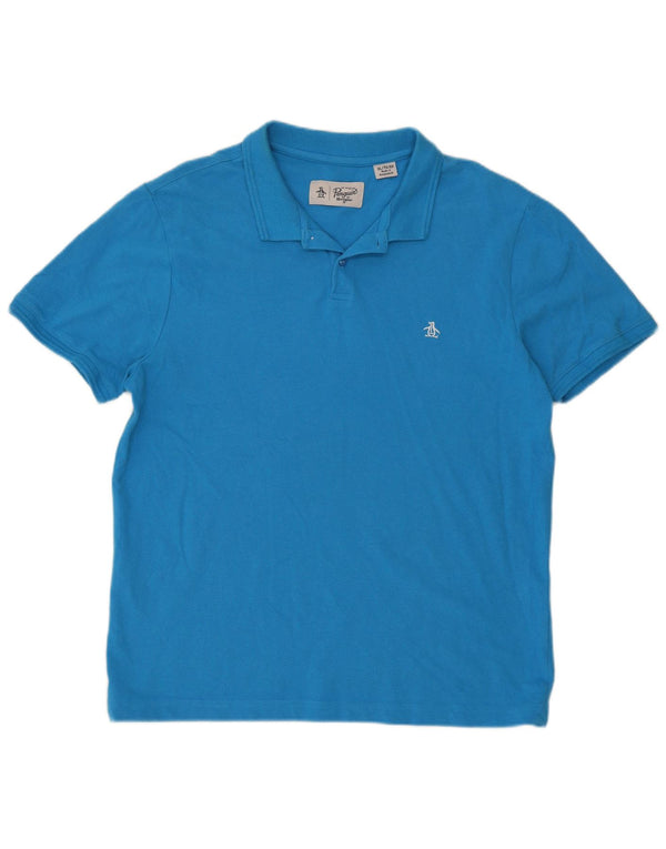 Polo Penguin Hombre XL Algodón Azul