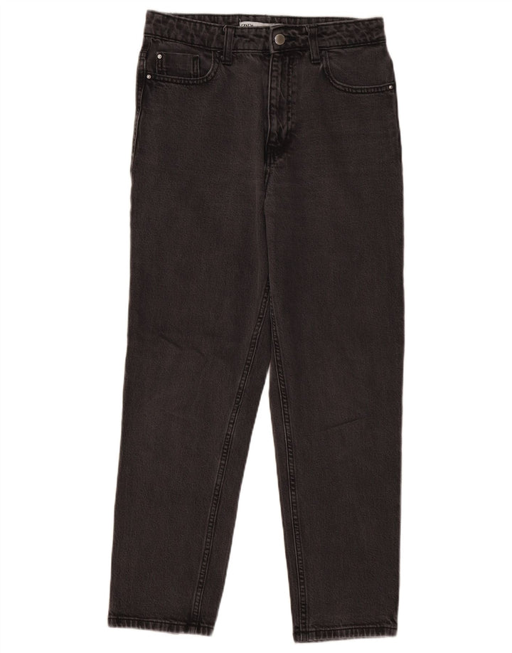 Zara Vaqueros Cónicos Para Mujer EU 38 Small W28 L27 Negro