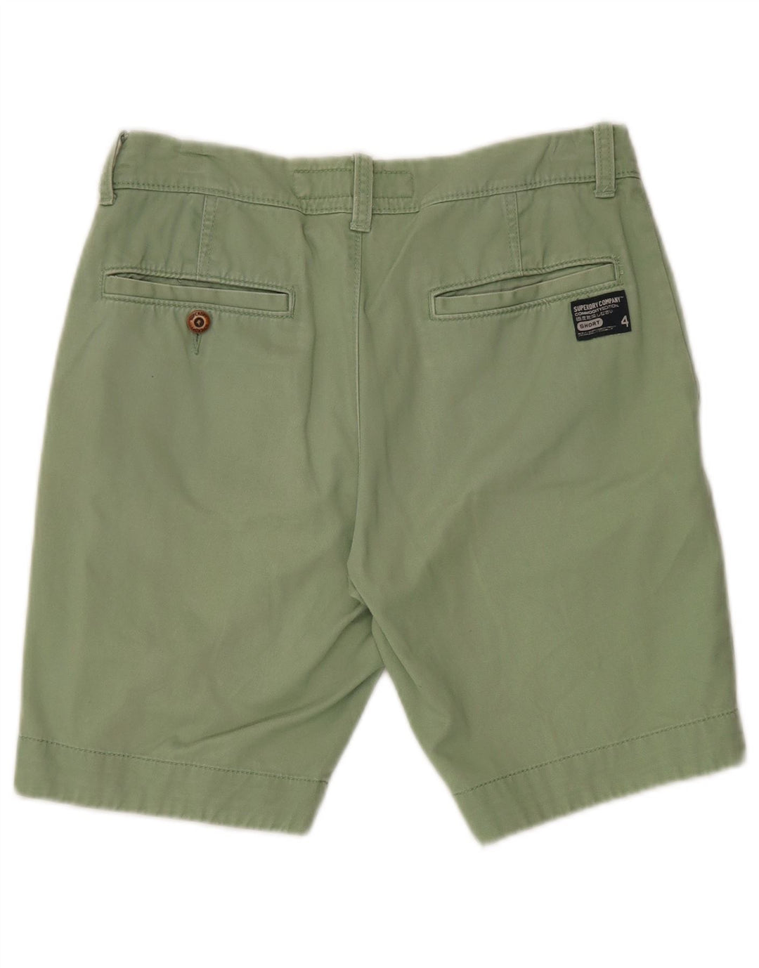 SUPERDRY Pantalones cortos chinos para hombre Small W32 Algodón verde