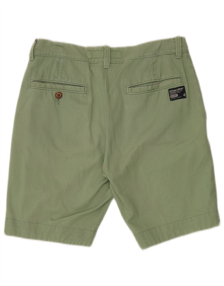 SUPERDRY Pantalones cortos chinos para hombre Small W32 Algodón verde