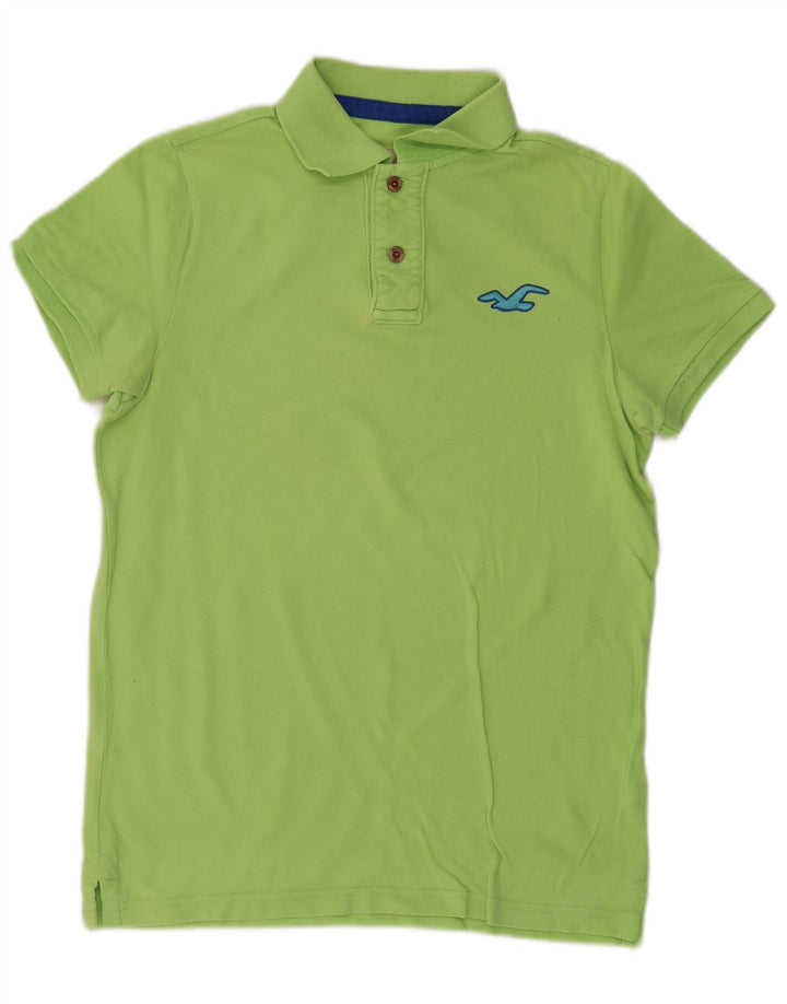 HOLLISTER Polo Hombre Algodón Verde Medio