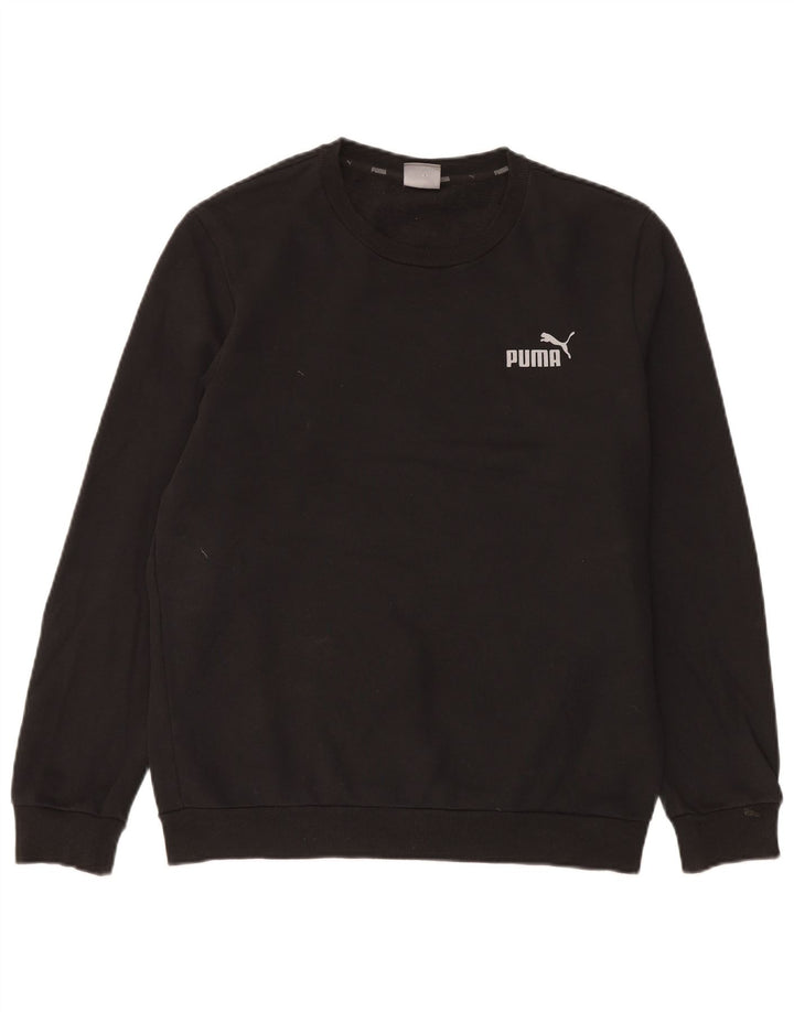 Puma Hombre Sudadera Jumper Pequeño Algodón Negro