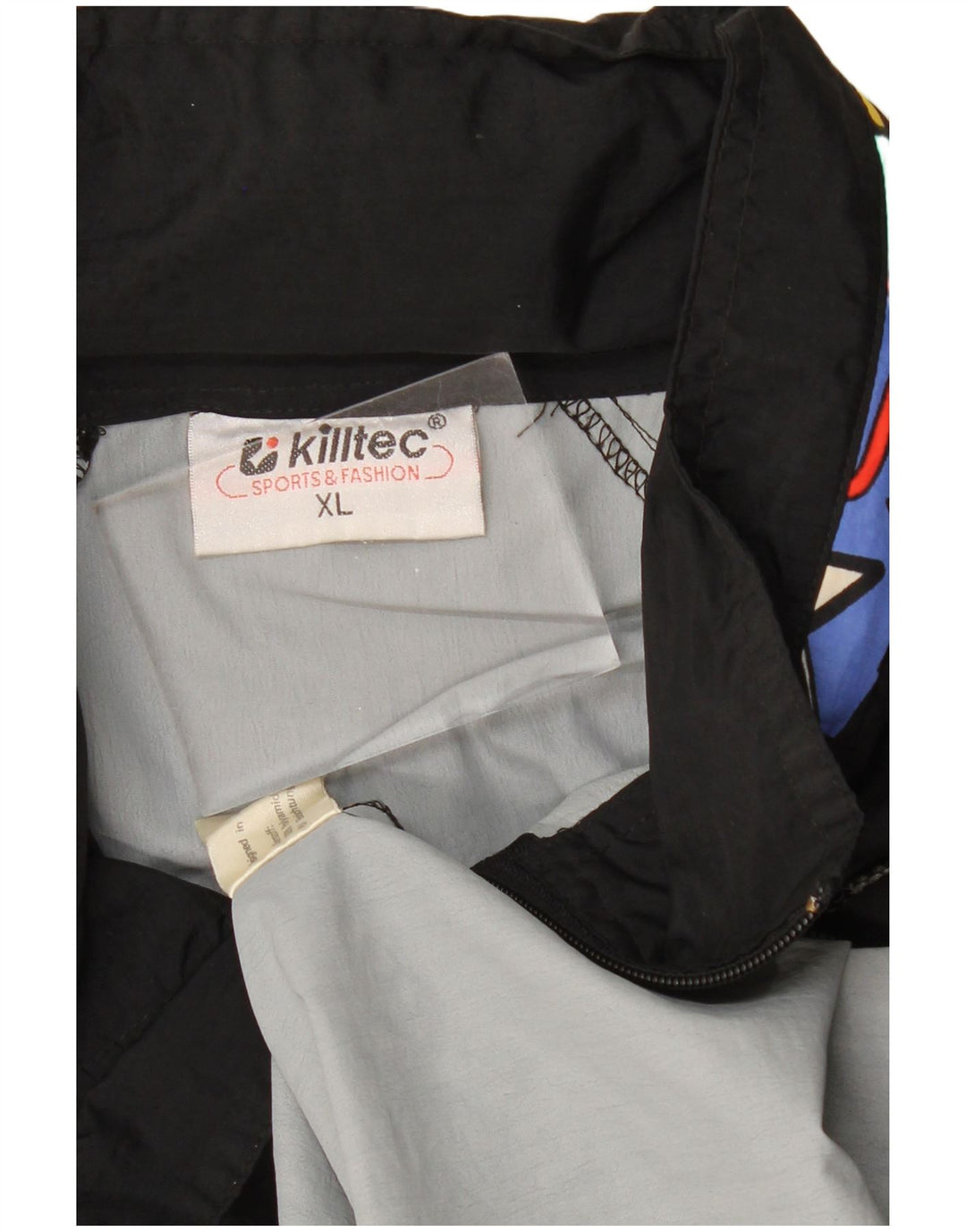 KILLTEC Chaqueta cortavientos para hombre ES 42 XL Poliamida color block negro