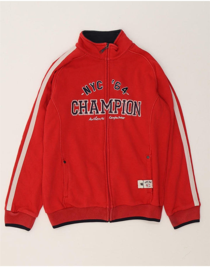 Champion Chaqueta de chándal para niños 11-12 años Grande Color Rojo