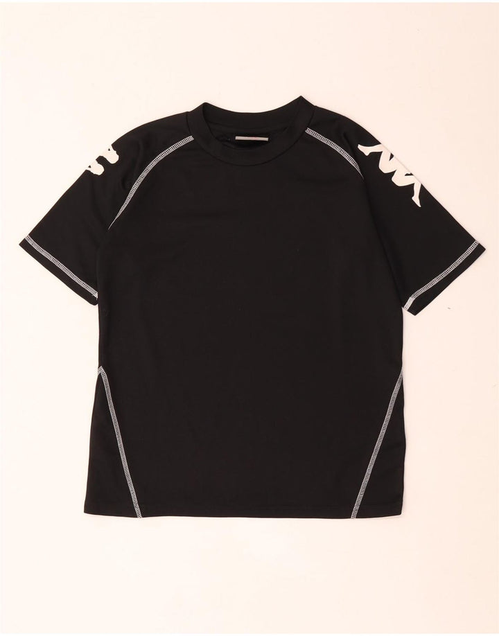 Kappa Camiseta gráfica para niños Top 11-12 años Negro Poliéster