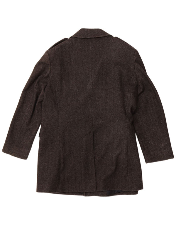 JAEGER Chaquetón para hombre UK 42 XL Lana gris en espiga