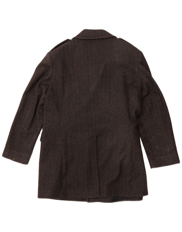 JAEGER Chaquetón para hombre UK 42 XL Lana gris en espiga