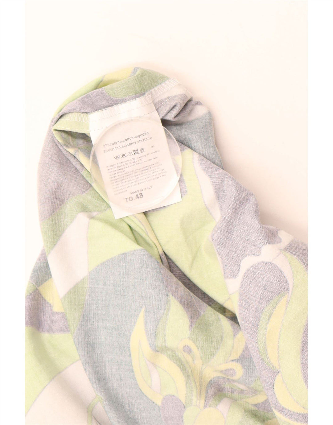 VINTAGE Vestido de mujer IT 48 XL Algodón floral multicolor