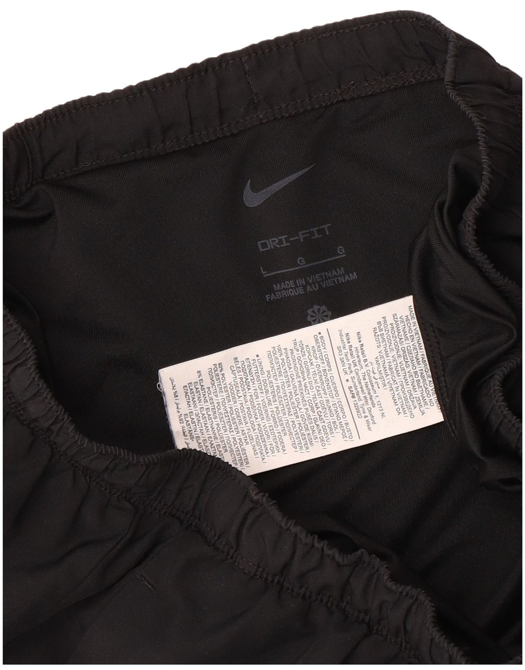Nike Shorts Deportivos Dri Fit para Hombre Grande Negro Poliéster