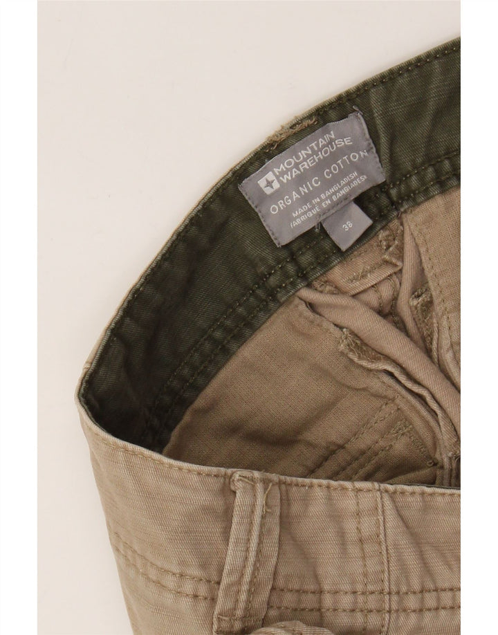 MOUNTAIN WAREHOUSE Pantalones cortos cargo para hombre W38 XL Algodón beige