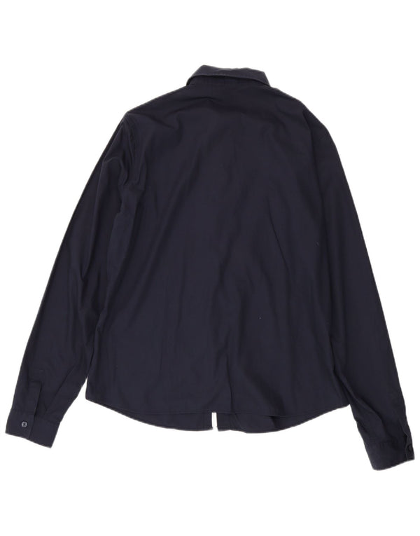 Calvin Klein Camisa para mujer US 12 Grande Azul Marino Algodón