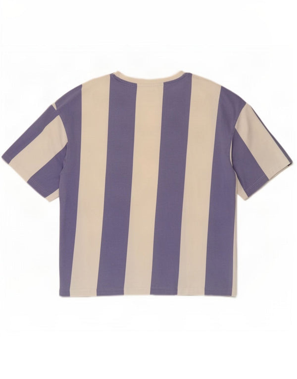 Jack & Jones Hombre Camiseta Top Large Algodón A Rayas Morado