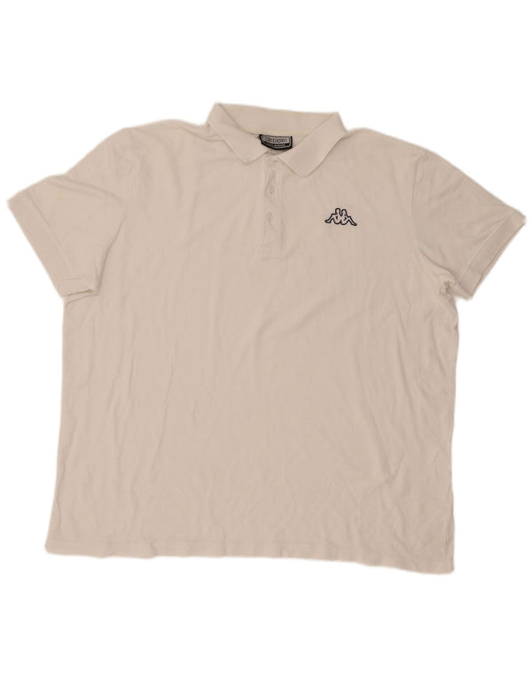 Kappa Polo Hombre 2XL Algodón Blanco