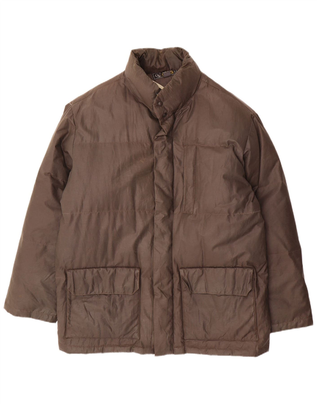 Ciesse Piumini Chaqueta acolchada holgada para hombre IT 48 Small Marrón Algodón