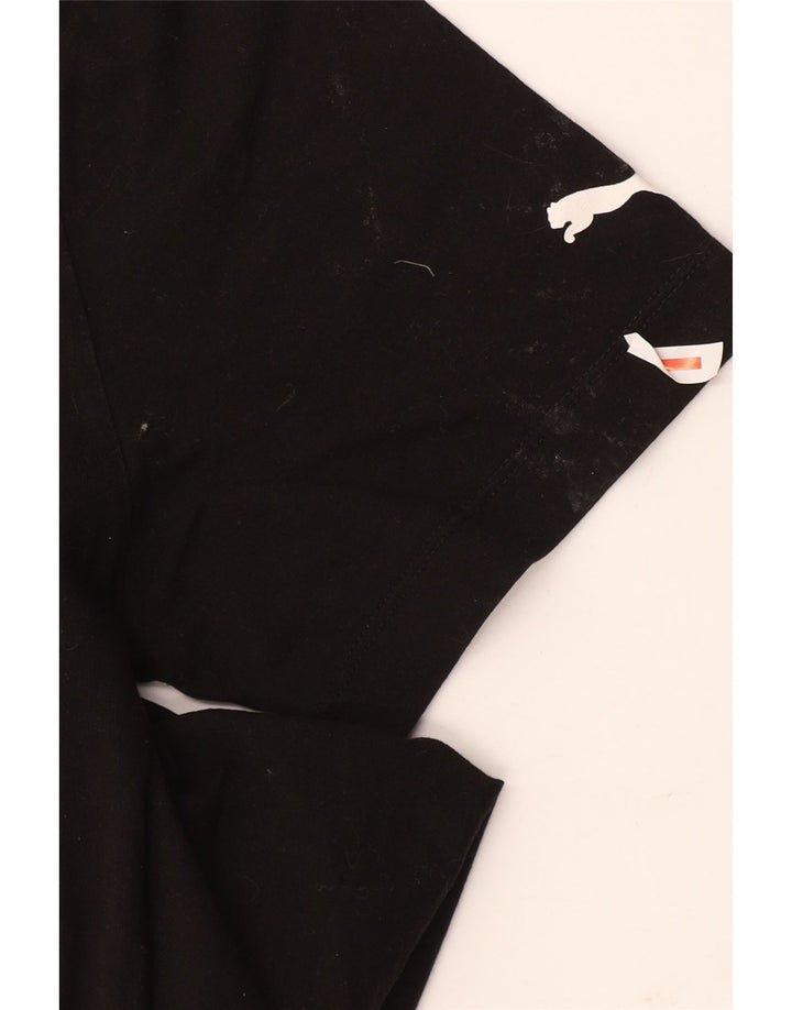 Camiseta Puma Graphic Top Medium Black Colorblock para hombre