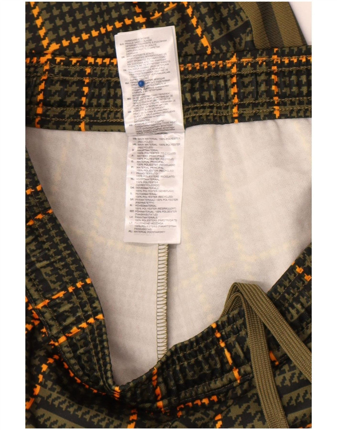 Pantalón De Chándal Adidas Hombre Verde Medio Pata De Gallo Poliéster