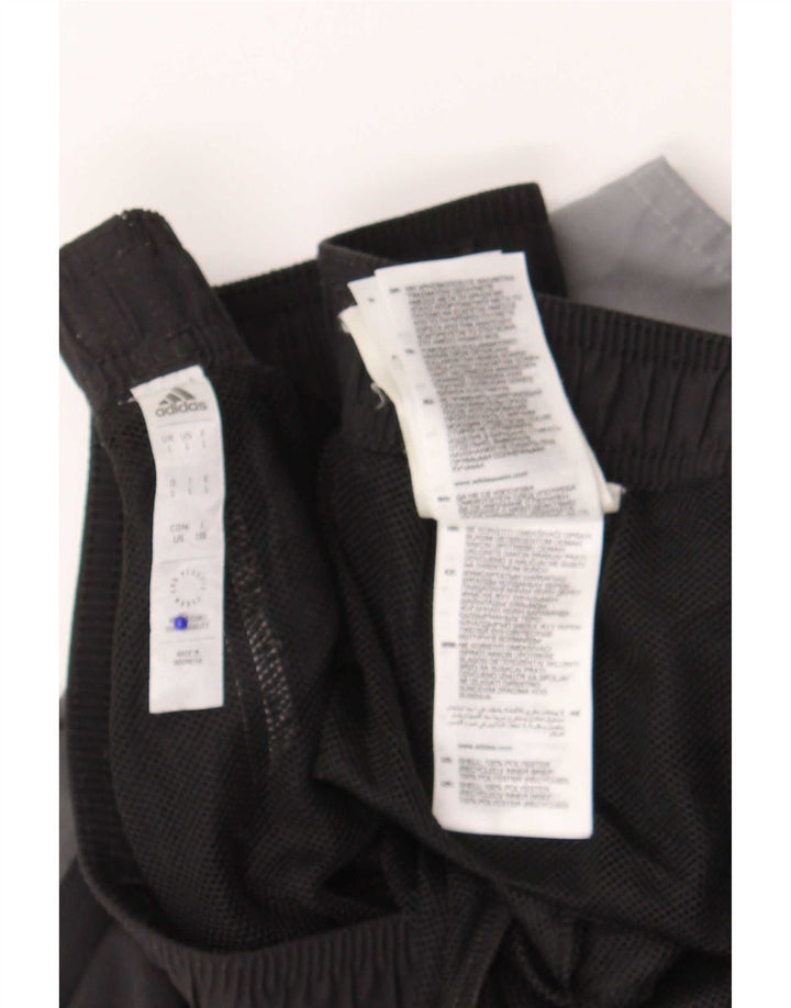 Adidas - Pantalones cortos deportivos para hombre, poliéster, color gris grande