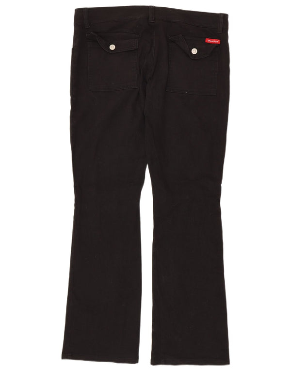 Dickies Pantalones casuales con corte de bota para mujer US 11 Large W34 L31 Algodón negro