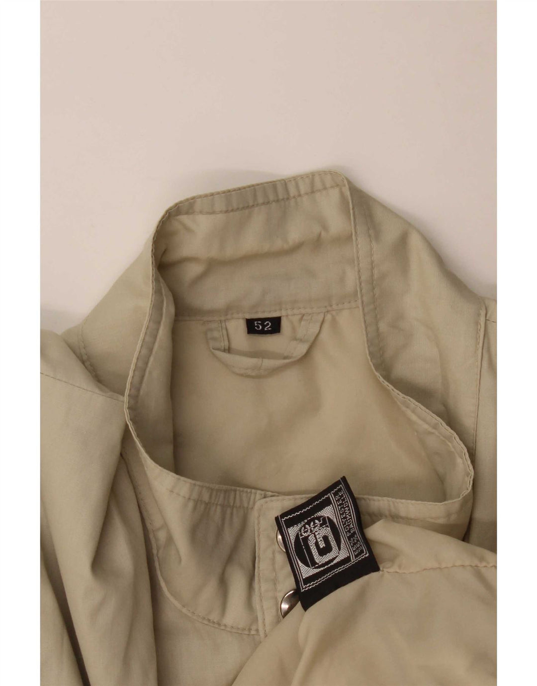 Chaqueta bomber vintage para hombre IT 52 XL Poliéster beige