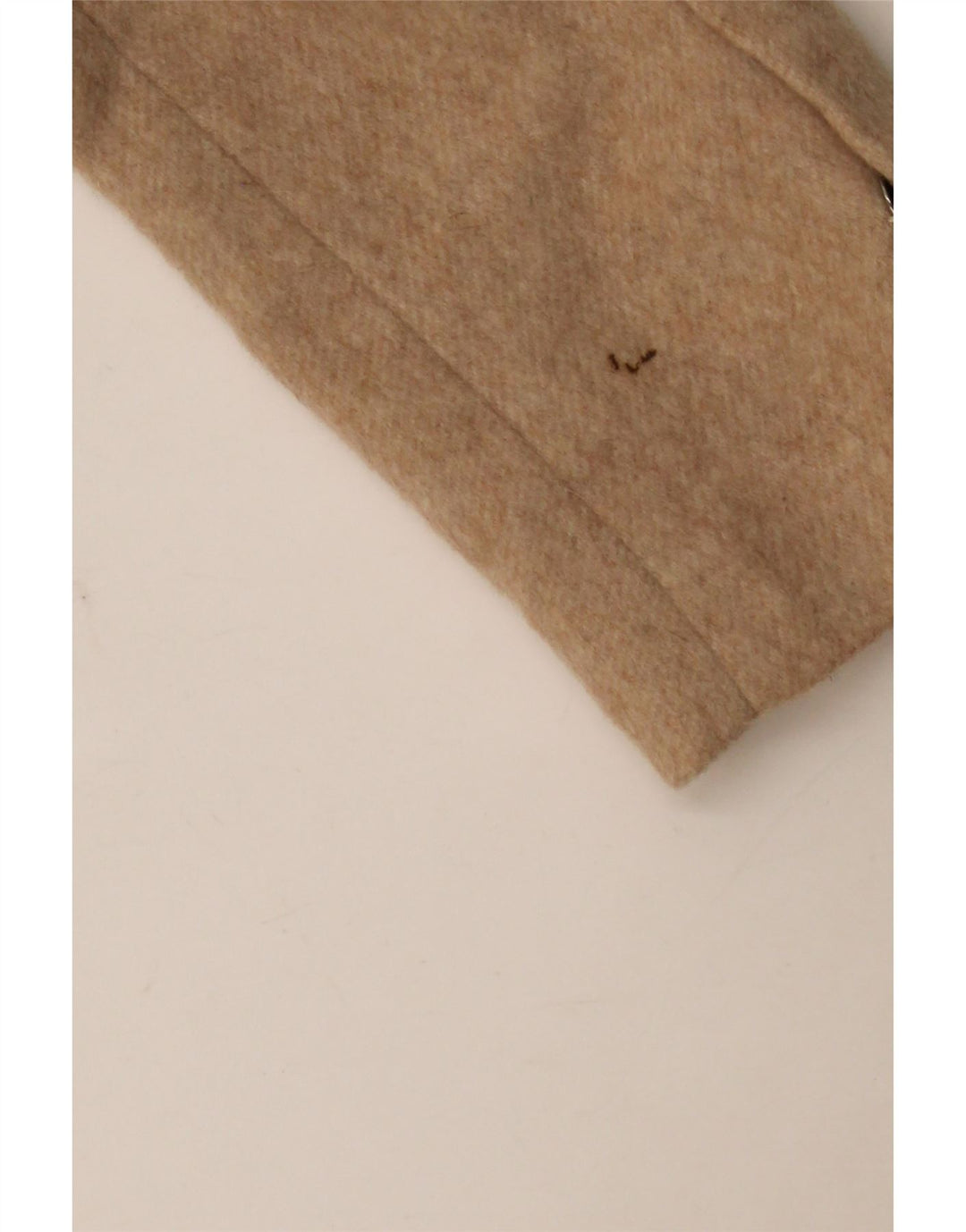Zara Mujer Abrigo UK 10 Pequeño Lana Beige
