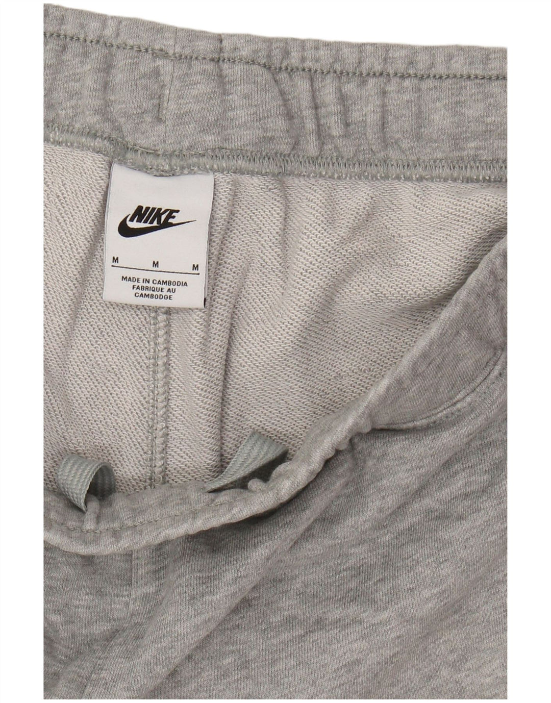 NIKE Shorts deportivos con estampado gráfico de algodón en bloques de color gris medio para hombre