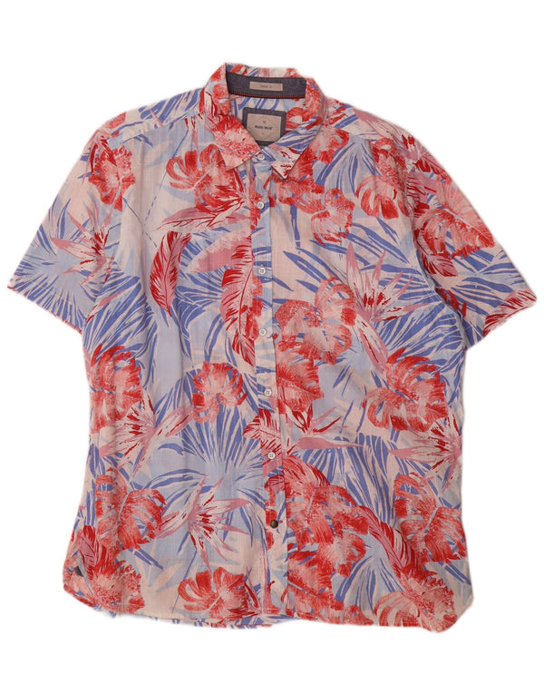 Camisa de manga corta para hombre White Stuff XL multicolor floral hawaiana