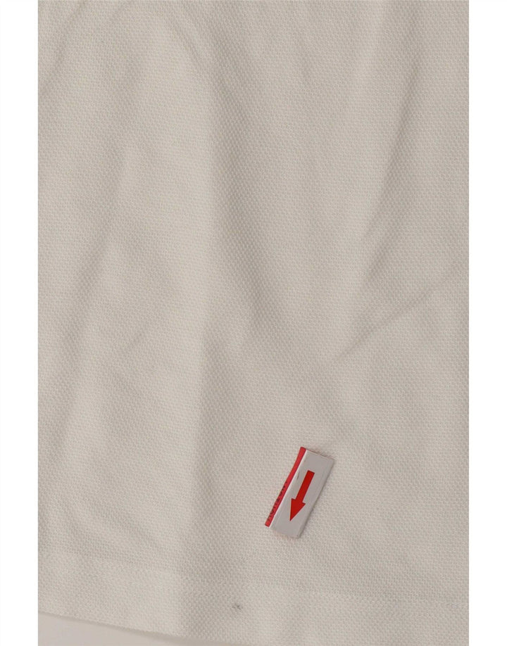 Polo Hugo Boss Hombre | Polo de algodón con bloques de color blanco mediano