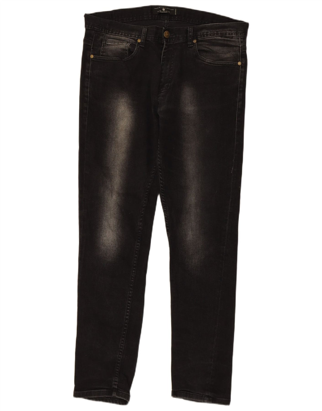 ZARA Mens Slim Jeans EU 44 Large W34 L31 Black