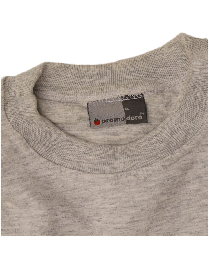 Adams - Sudadera para hombre, talla XL, algodón moteado gris