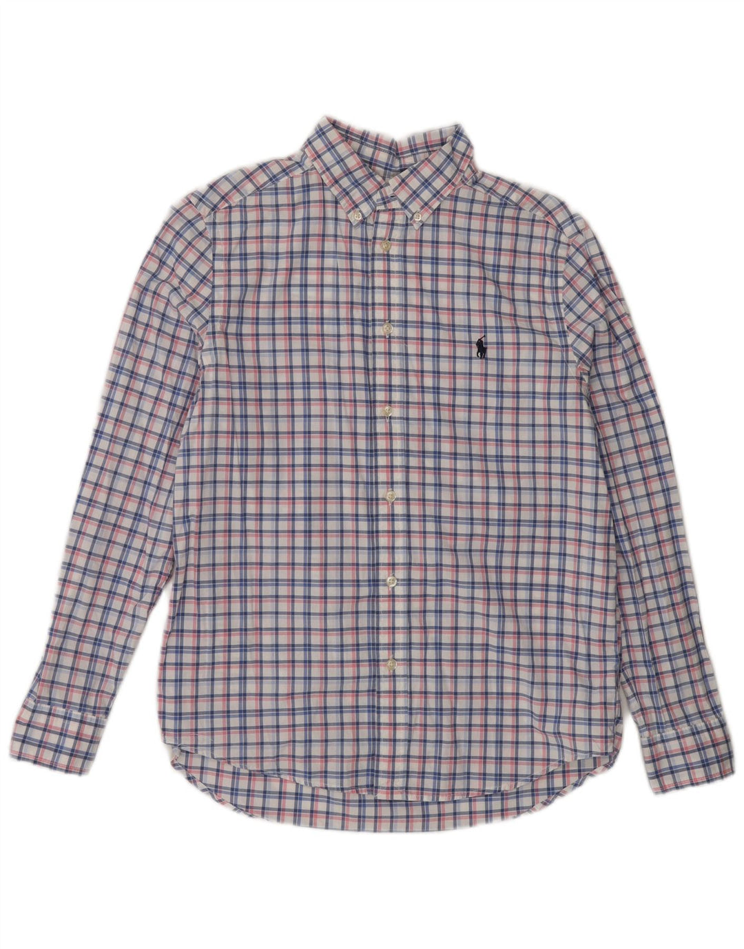 Ralph Lauren Camisa Niño 14-15 Años Grande Cuadros Multicolor Algodón